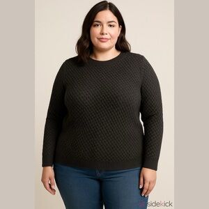 100% cotton black women sweater size 1x
LL BEAN